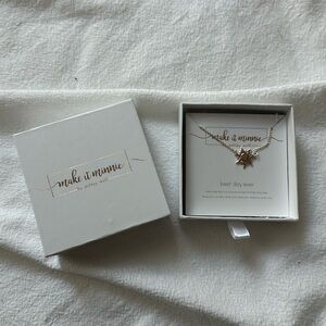 Make it Minnie Tangled Sun rose gold necklace never worn
